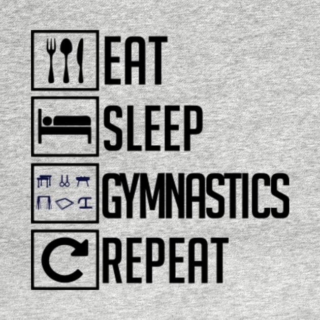 Eat Sleep Gymnastics Repeat MAG by MAG Love